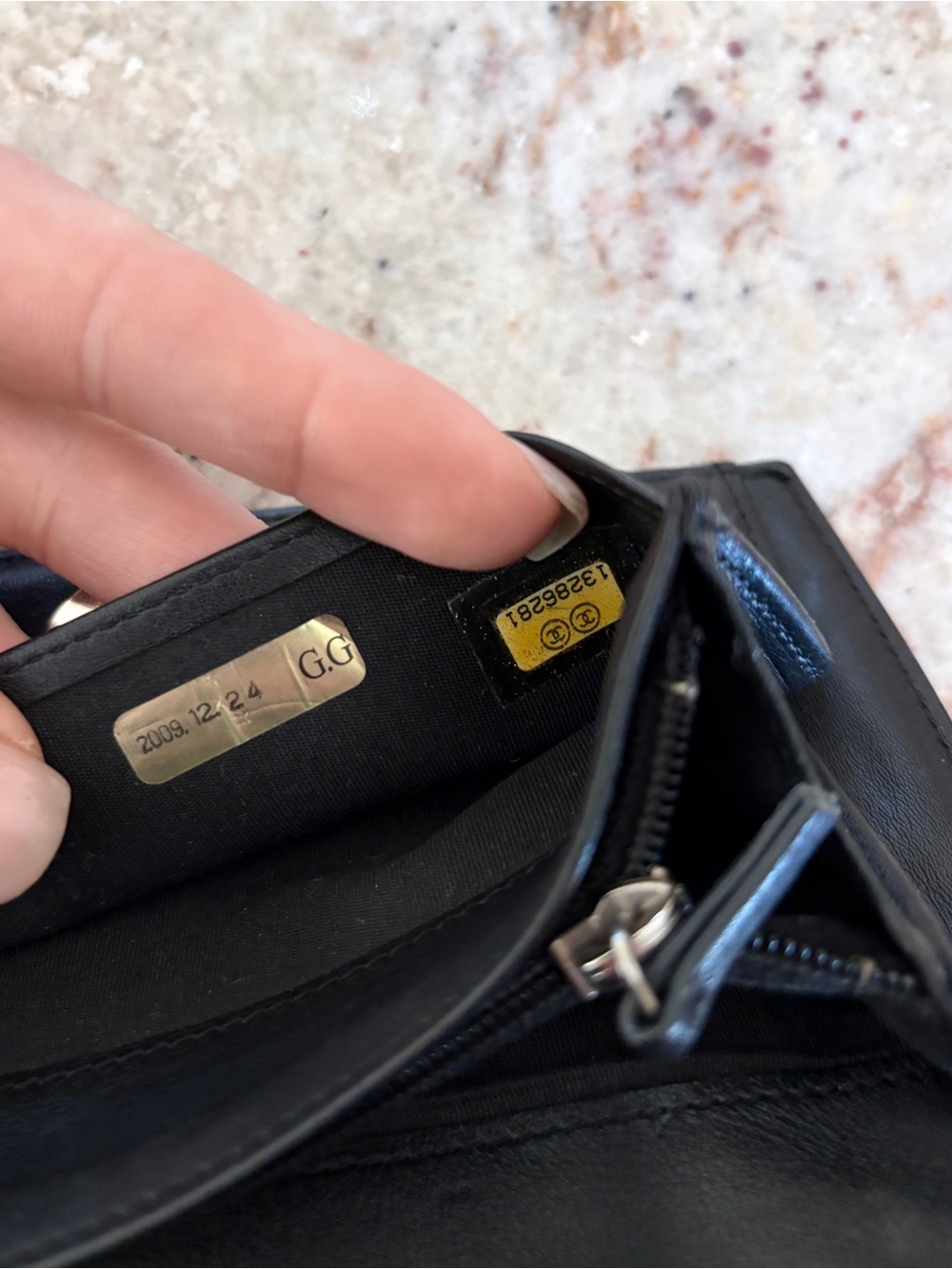 CHANEL Black Patent Leather Wallet with Gold Chain WOC - Picture 8 of 15